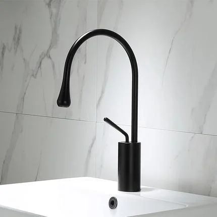 Bathroom Tap Black Gold Basin Tap Hot and Cold Sink Brass Tap -Bathlova