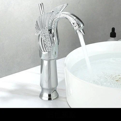 Bathroom Tap Brass Swan Tap Wash Tap Hot and Cold Water Tap -Bathlova