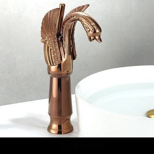 Bathroom Tap Brass Swan Tap Wash Tap Hot and Cold Water Tap -Bathlova