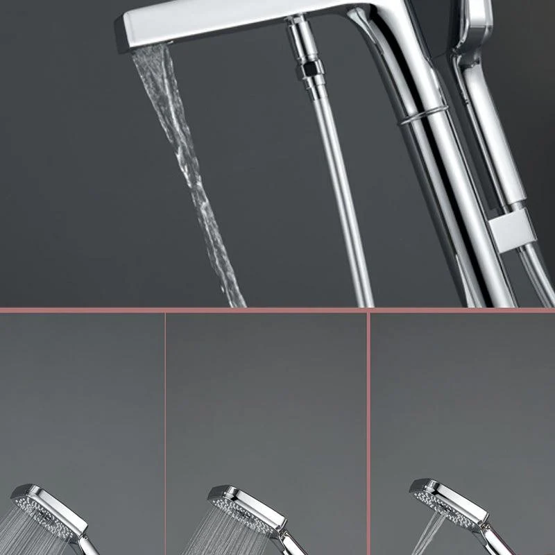 Bathroom Tap Floor Standing Handheld Shower Head Rod Handle Tap -Bathlova