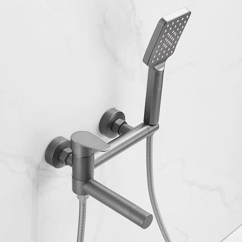 Bathroom Tap Handheld Shower Head Rod Handle Bathtub Tap -Bathlova