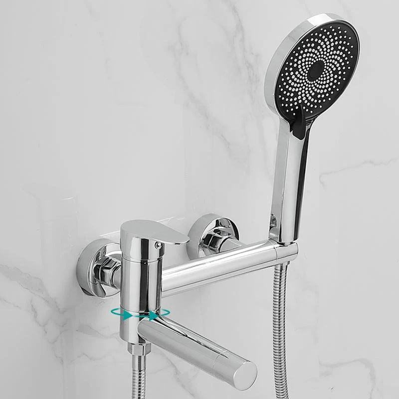 Bathroom Tap Handheld Shower Head Rod Handle Bathtub Tap -Bathlova