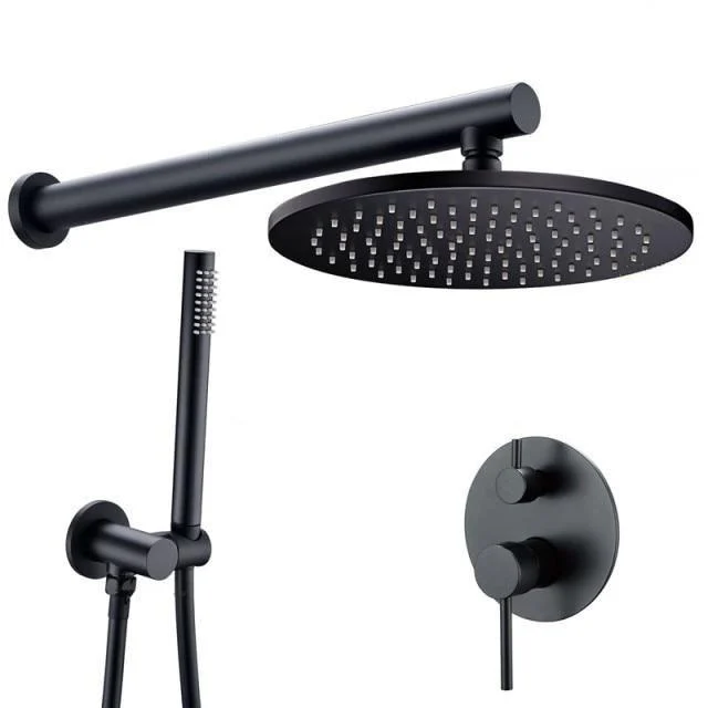 Bathroom Tap Mixer Tap Ceiling Wall Handheld Spray With Rain Head -Bathlova