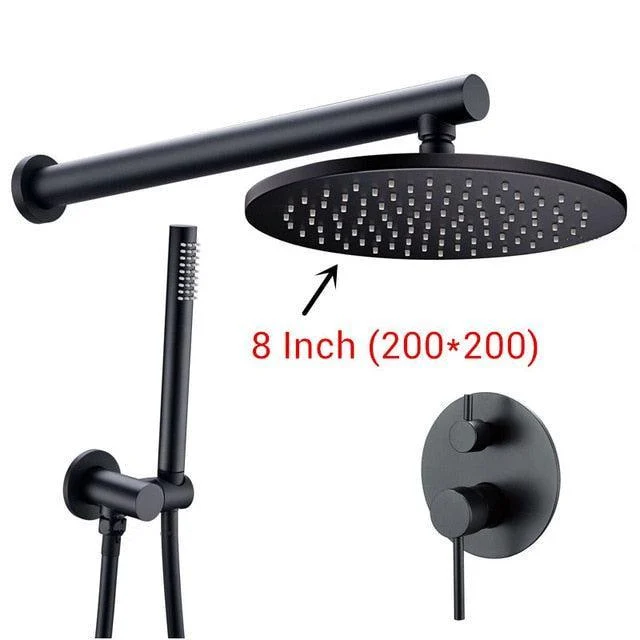 Bathroom Tap Mixer Tap Ceiling Wall Handheld Spray With Rain Head -Bathlova