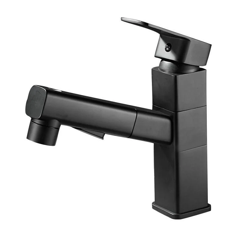 Bathroom Tap Pull-out Lever Handle Single Hole Washroom Tap -Bathlova