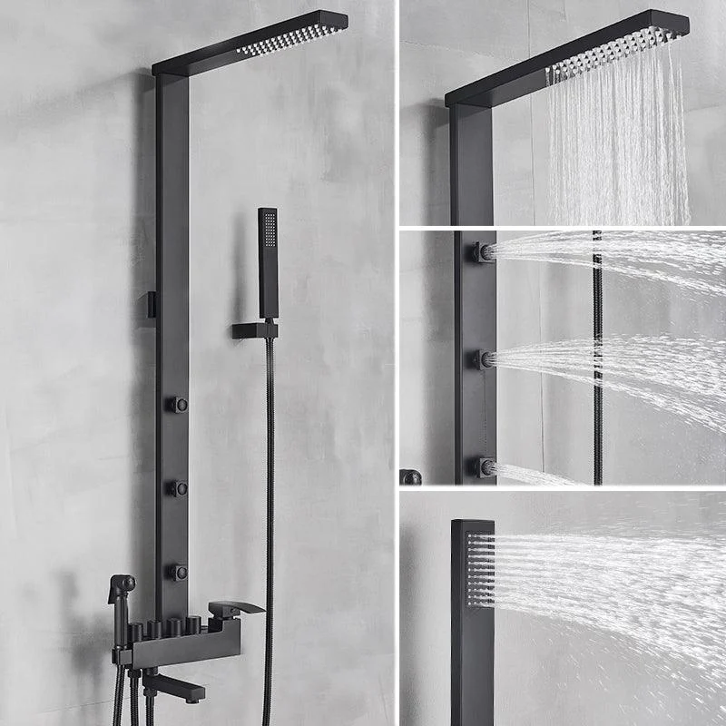 Bathroom Tap Shower Kit Rainfall Shower Tap Column Wall Mount -Bathlova