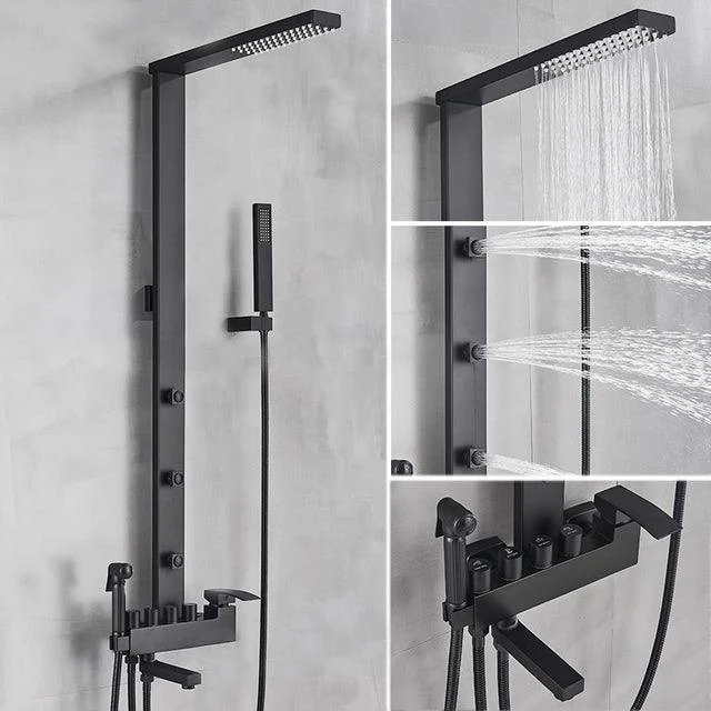 Bathroom Tap Shower Kit Rainfall Shower Tap Column Wall Mount -Bathlova