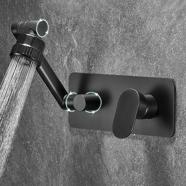 Bathroom Tap Wall-mounted Lever Handle Multi-function Tap -Bathlova