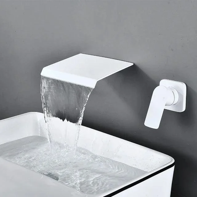 Bathroom Tap Wall Mounted Waterfall Sink Taps Washing Basin Taps -Bathlova