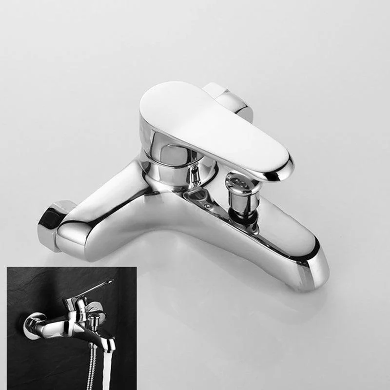 Bathroom Tub Spout Wall Mounted Hand Shower Fixed Bathtub Tap -Bathlova