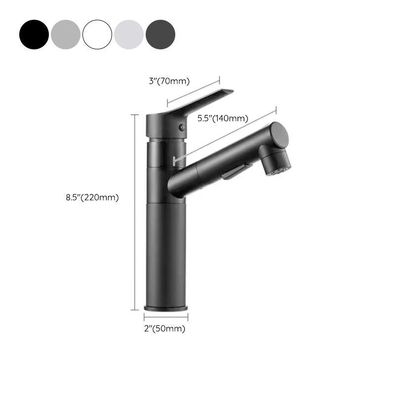 Bathroom Vessel Tap Lever Handle 1 Hole Vessel Sink Tap -Bathlova