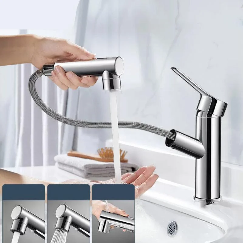 Bathroom Vessel Tap Lever Handle 1 Hole Vessel Sink Tap -Bathlova