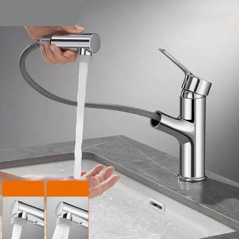 Bathroom Vessel Tap Lever Handle 1 Hole Vessel Sink Tap -Bathlova