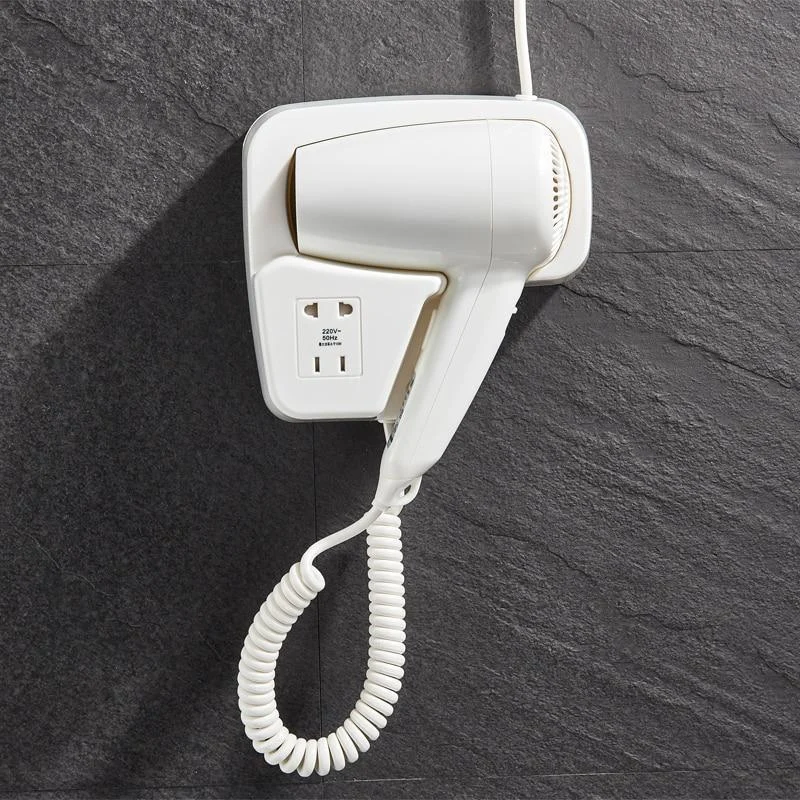 Bathroom Wall Mounted Electric Hair Dryer with Holder -Bathlova