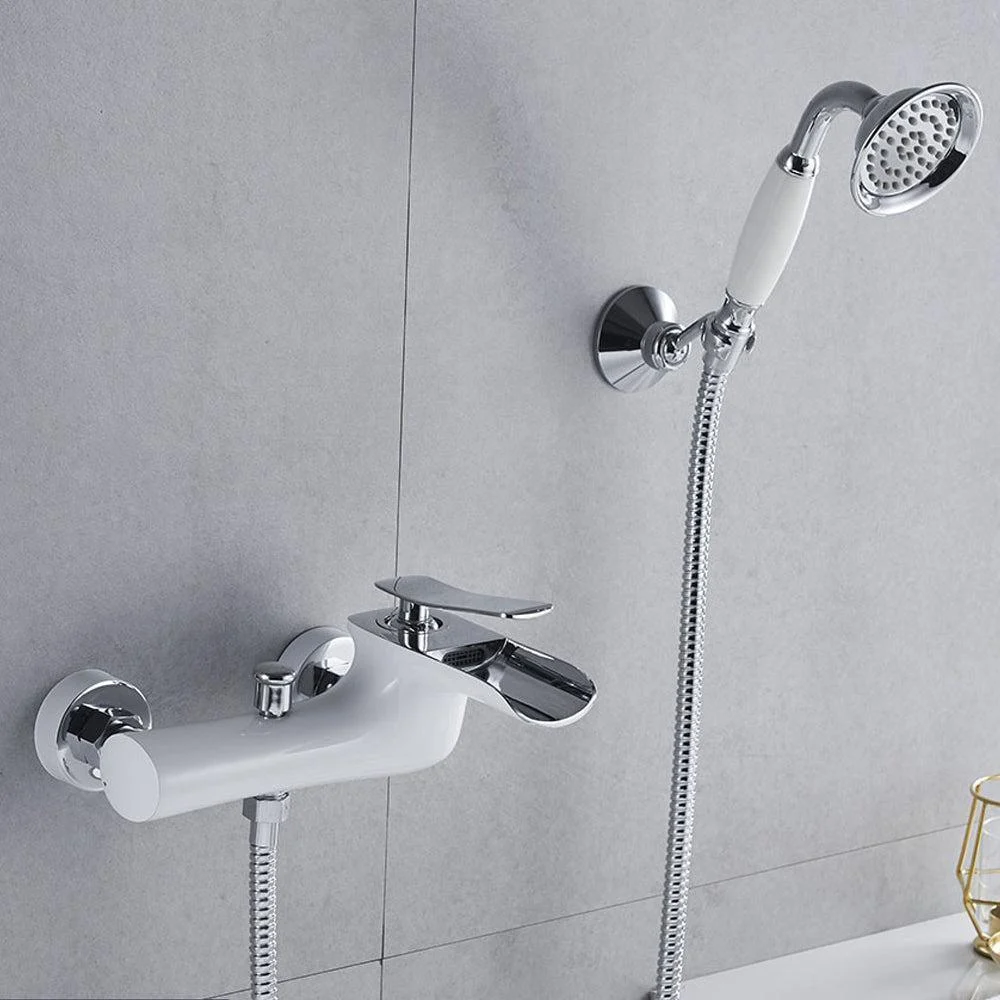 Bathtub Tap Gold Bath Shower Set White Shower Set Bathtub Mixer Tap -Bathlova