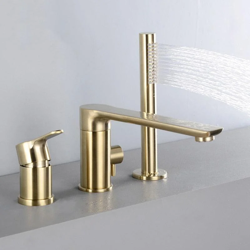 Bathtub Tap Mixer With Hand Shower Double Function Bathtub Tap Set -Bathlova