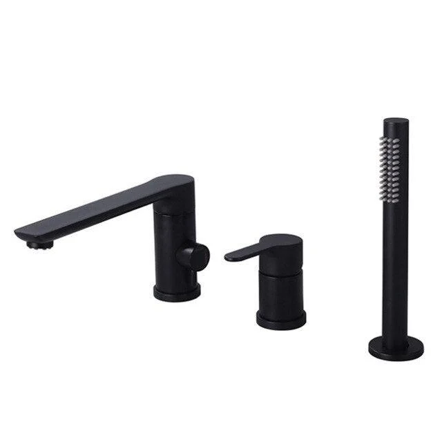 Bathtub Tap Mixer With Hand Shower Double Function Bathtub Tap Set -Bathlova