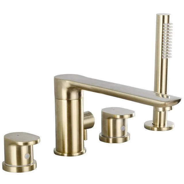 Bathtub Tap Mixer With Hand Shower Double Function Bathtub Tap Set -Bathlova