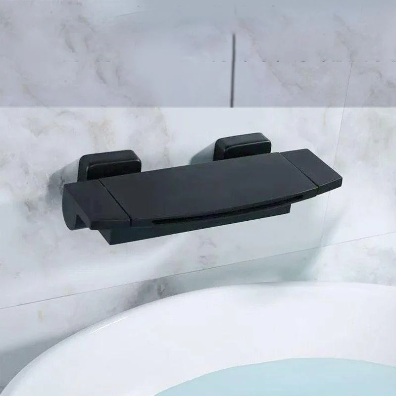 Bathtub Tap Waterfall Rod Handle Wall Mounted Bathroom Tap -Bathlova