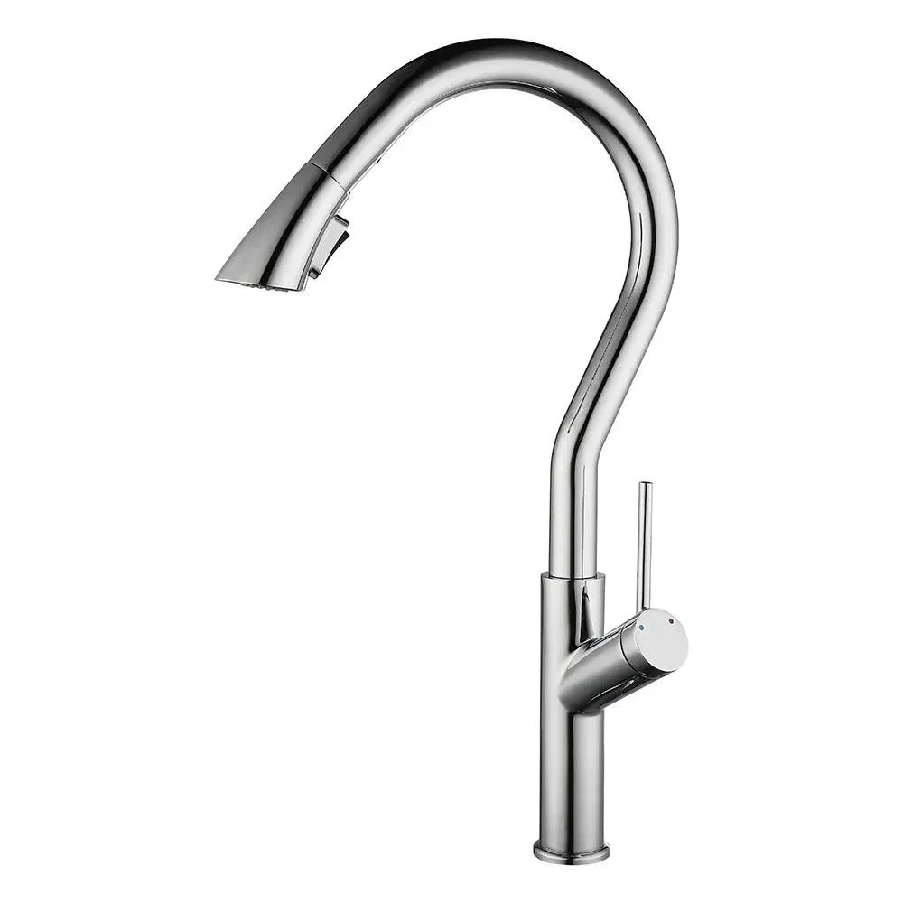 Benjamin - Retractable Curved Kitchen Tap -Bathlova