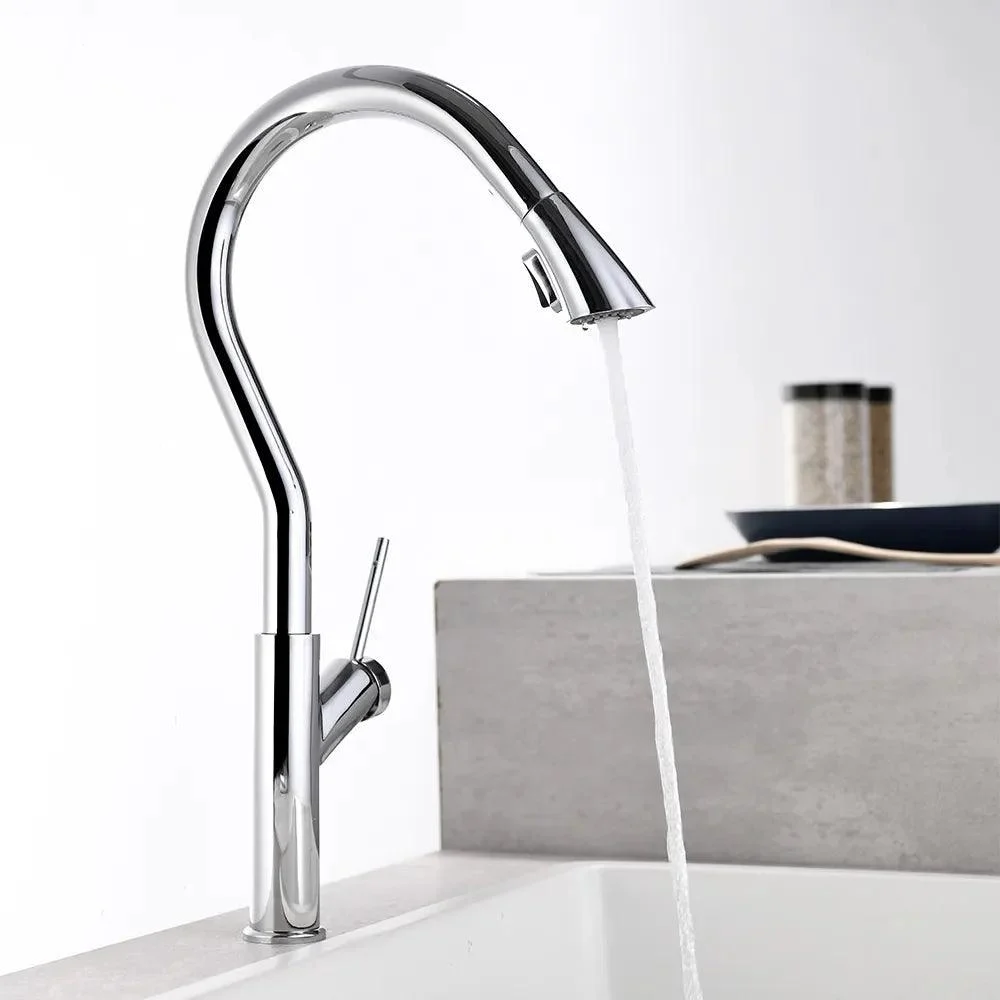 Benjamin - Retractable Curved Kitchen Tap -Bathlova