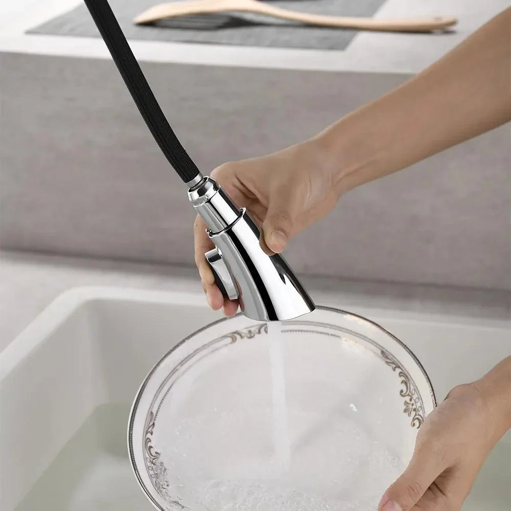 Benjamin - Retractable Curved Kitchen Tap -Bathlova