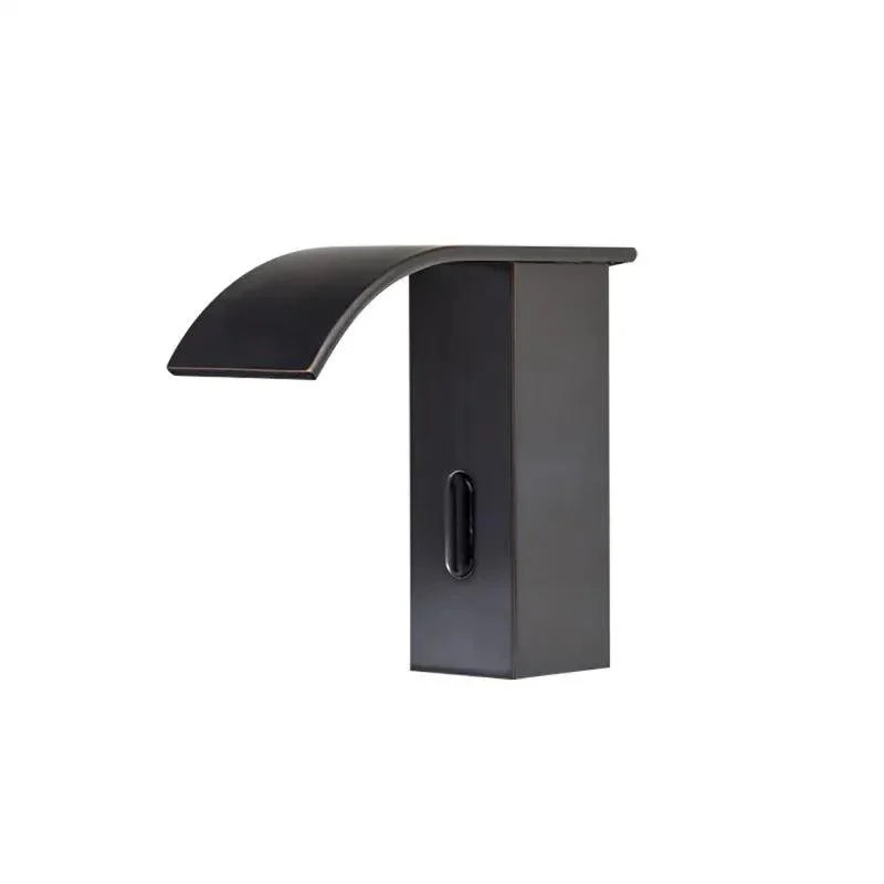 Black Waterfall Touchless Bathroom Sink Tap -Bathlova