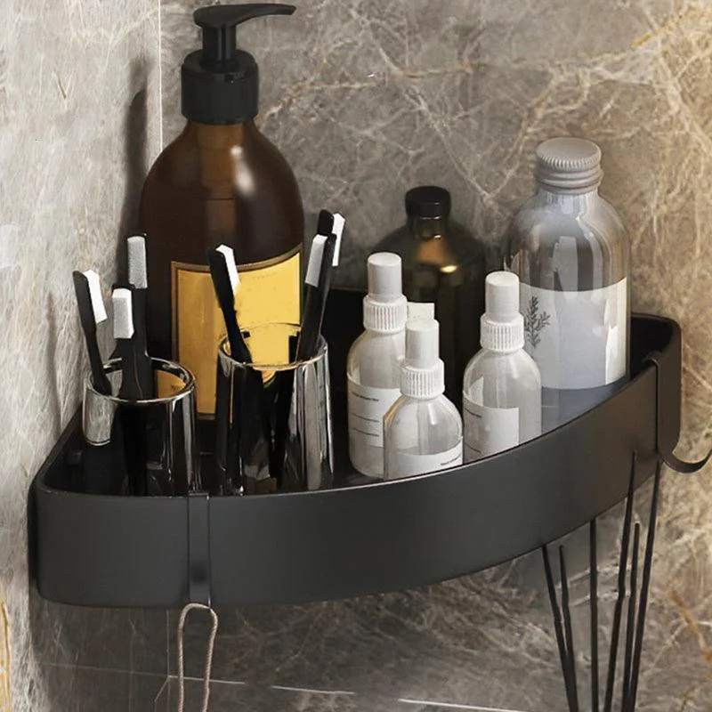 Black/White Bathroom Set Modern 1/2/3 - Piece Anti-rust Bath Shelf -Bathlova