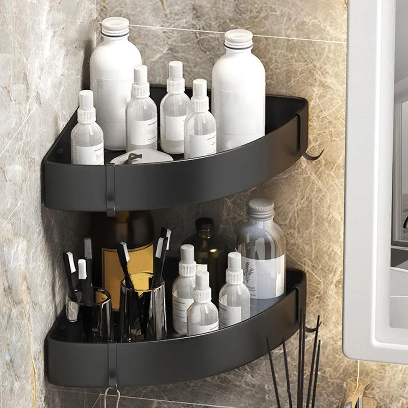 Black/White Bathroom Set Modern 1/2/3 - Piece Anti-rust Bath Shelf -Bathlova