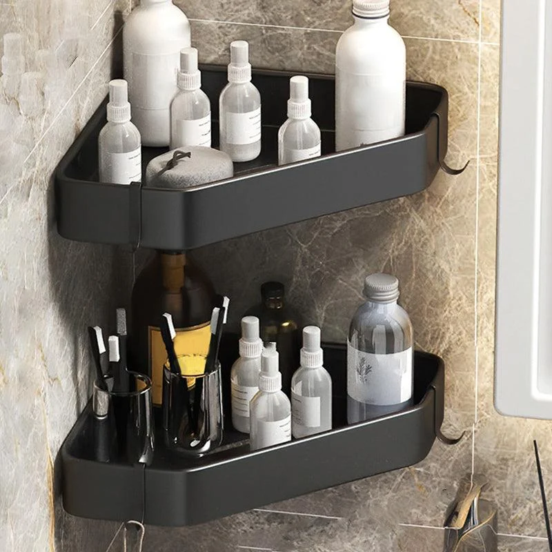 Black/White Bathroom Set Modern 1/2/3 - Piece Anti-rust Bath Shelf -Bathlova