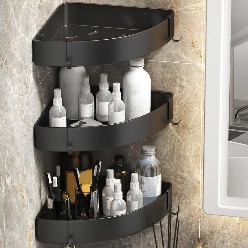 Black/White Bathroom Set Modern 1/2/3 - Piece Anti-rust Bath Shelf -Bathlova