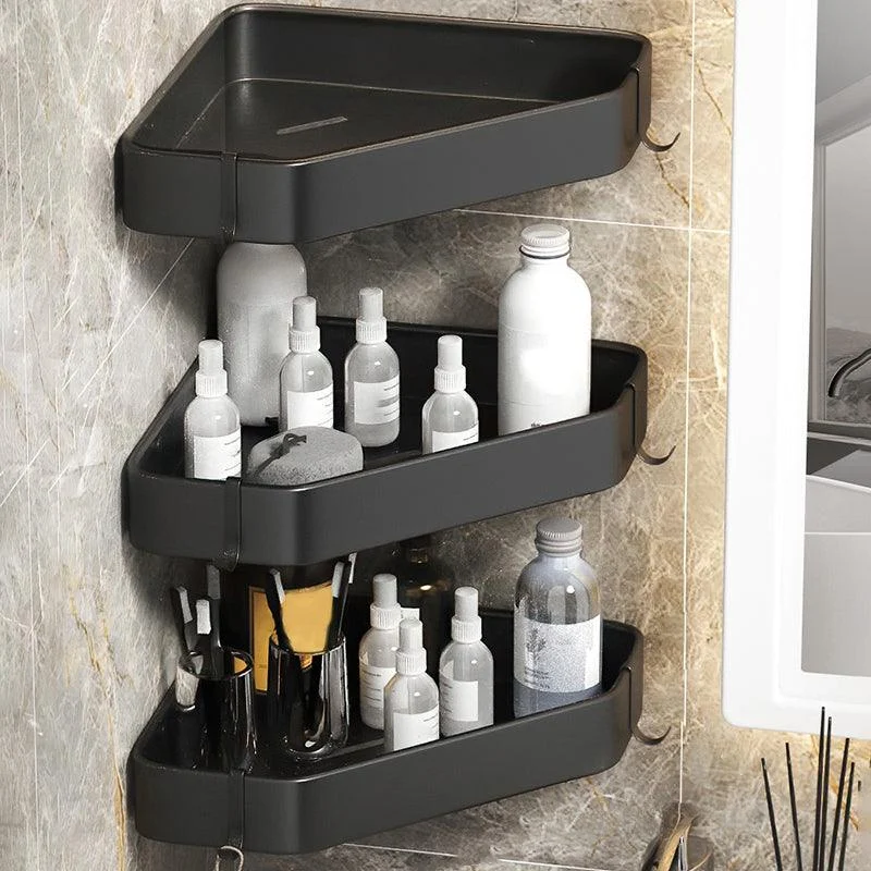 Black/White Bathroom Set Modern 1/2/3 - Piece Anti-rust Bath Shelf -Bathlova