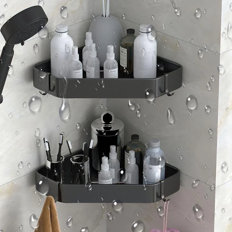 Black/White Bathroom Set Modern 1/2/3 - Piece Anti-rust Bath Shelf -Bathlova