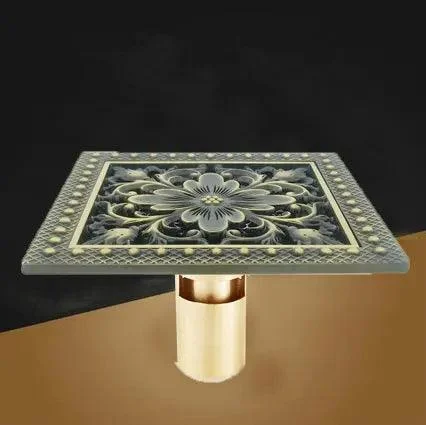 Brass Antique Brushed Floor Drain Bathroom Kitchen Shower Room Drain -Bathlova