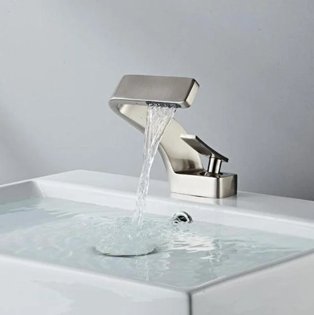 Brass Basin Tap Modern Bathroom Mixer Tap Hot and Cold Sink Tap -Bathlova