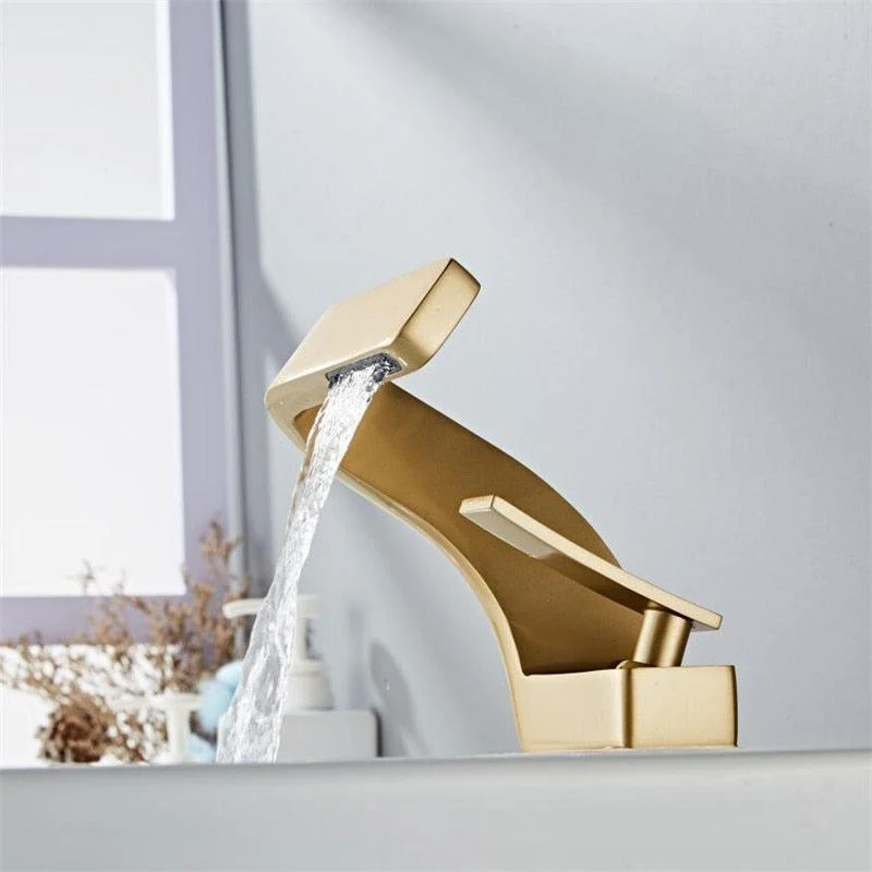 Brass Basin Tap Modern Bathroom Mixer Tap Hot and Cold Sink Tap -Bathlova