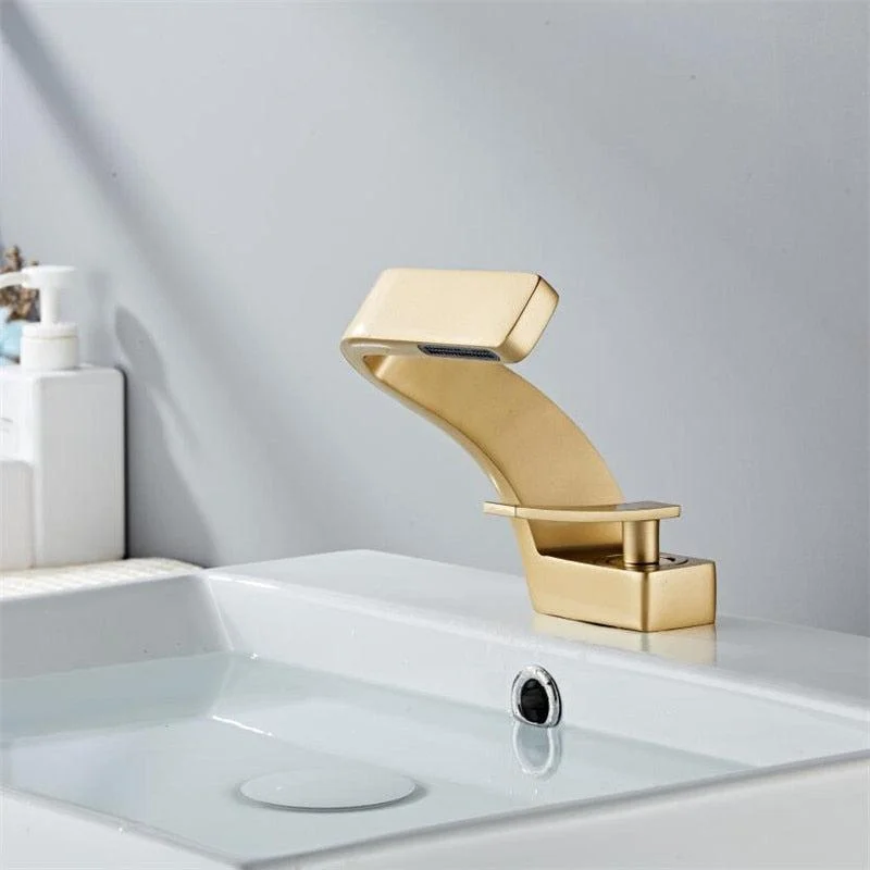 Brass Basin Tap Modern Bathroom Mixer Tap Hot and Cold Sink Tap -Bathlova