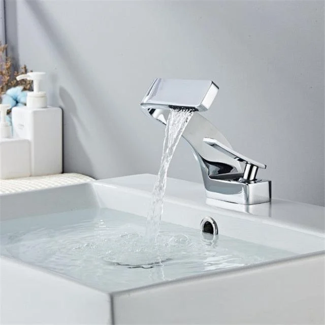 Brass Basin Tap Modern Bathroom Mixer Tap Hot and Cold Sink Tap -Bathlova