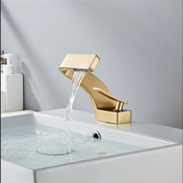 Brass Basin Tap Modern Bathroom Mixer Tap Hot and Cold Sink Tap -Bathlova