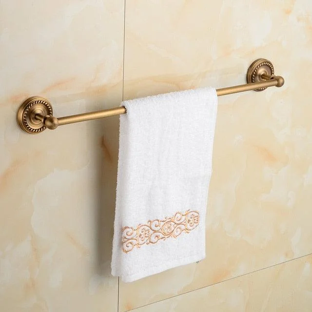 Brass Bathroom Accessory Antique Bath Towel Towel Ring Toilet Paper -Bathlova