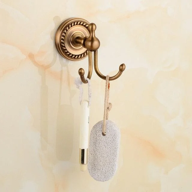 Brass Bathroom Accessory Antique Bath Towel Towel Ring Toilet Paper -Bathlova