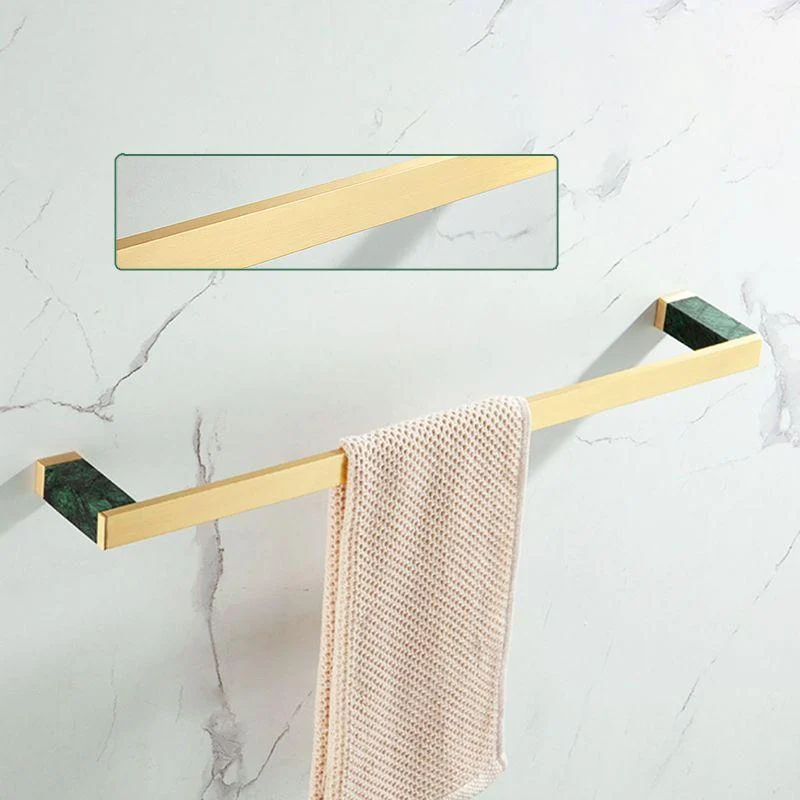 Brass Bathroom Accessory Set Marble Bathroom Accessory Kit for Home -Bathlova