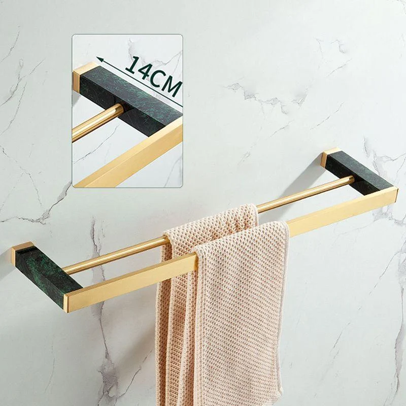 Brass Bathroom Accessory Set Marble Bathroom Accessory Kit for Home -Bathlova