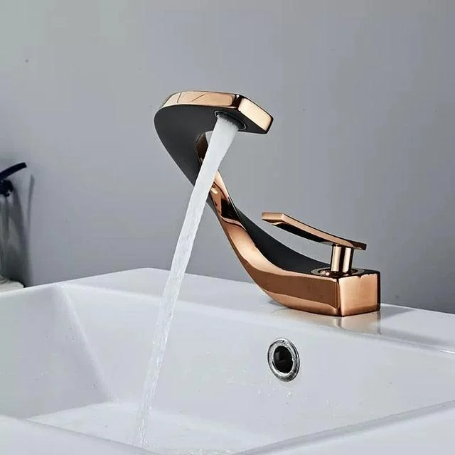 Brass Bathroom Basin Tap Hot and Cold Water Washbasin Taps -Bathlova