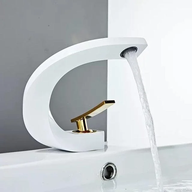 Brass Bathroom Basin Tap Hot and Cold Water Washbasin Taps -Bathlova