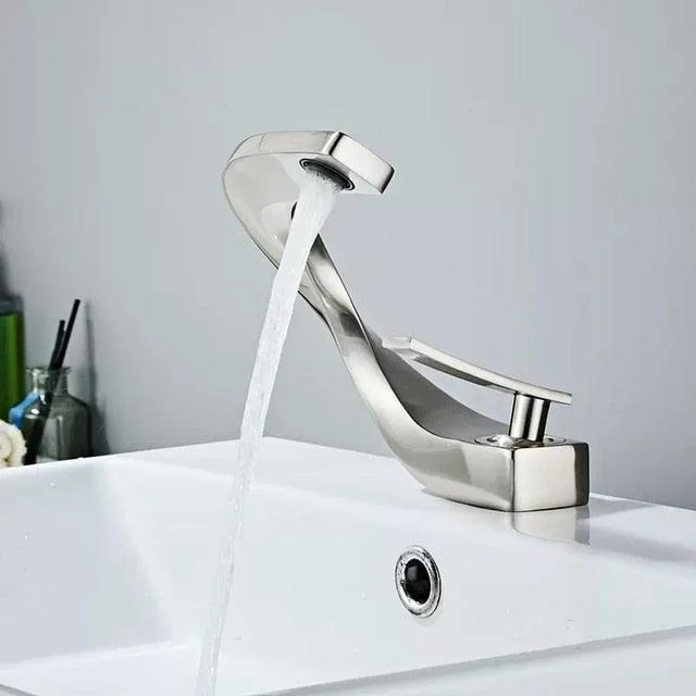 Brass Bathroom Basin Tap Hot and Cold Water Washbasin Taps -Bathlova