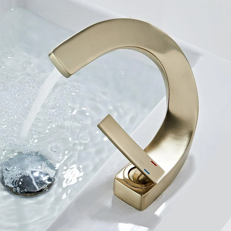 Brass Bathroom Basin Tap Hot and Cold Water Washbasin Taps -Bathlova