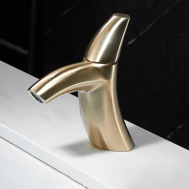 Brass Bathroom Basin Taps Black Sink Single Handle Water Mixer Tap -Bathlova