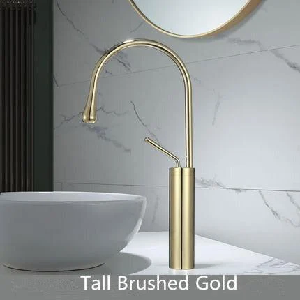 Brass Bathroom Tap Basin Tap Brass and Marble Sink Mixer Tap Tap -Bathlova