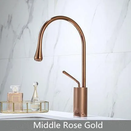 Brass Bathroom Tap Basin Tap Brass and Marble Sink Mixer Tap Tap -Bathlova